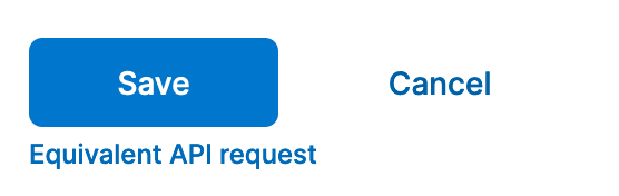save equivalent api request