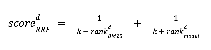 reciprocal rank fusion