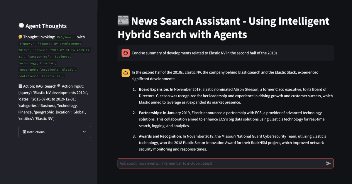 Beyond vectors: Intelligent hybrid search with LLM agents in Elasticsearch