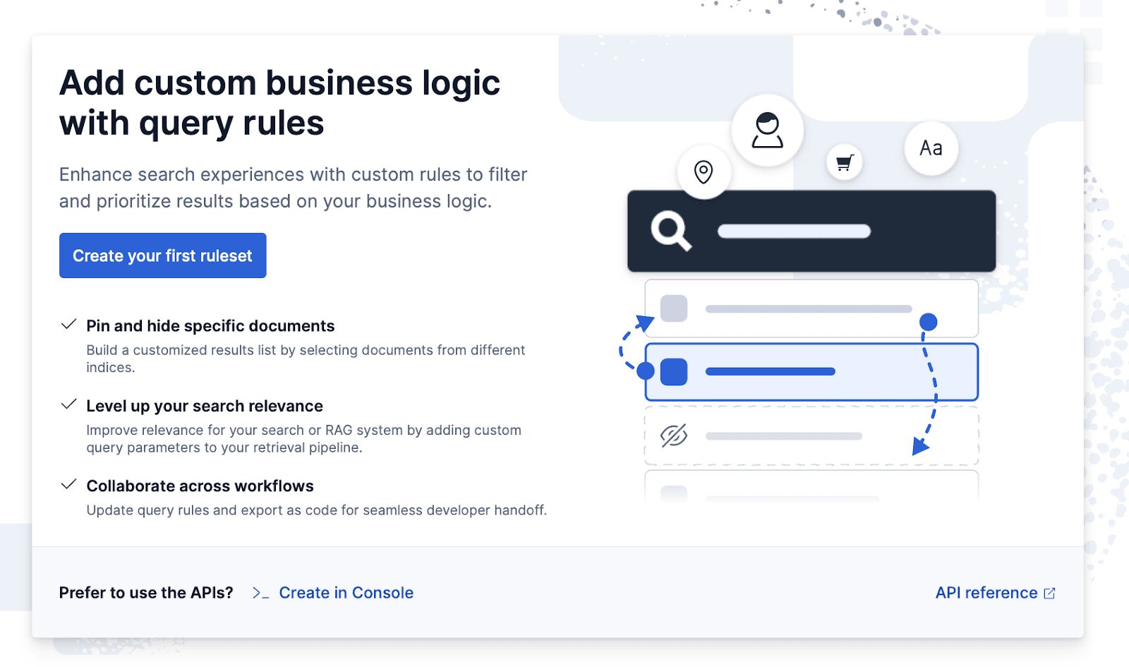 Creating your first query rules ruleset in Elasticsearch