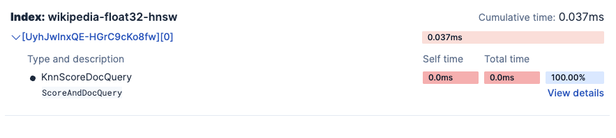 Vector search for a cold query