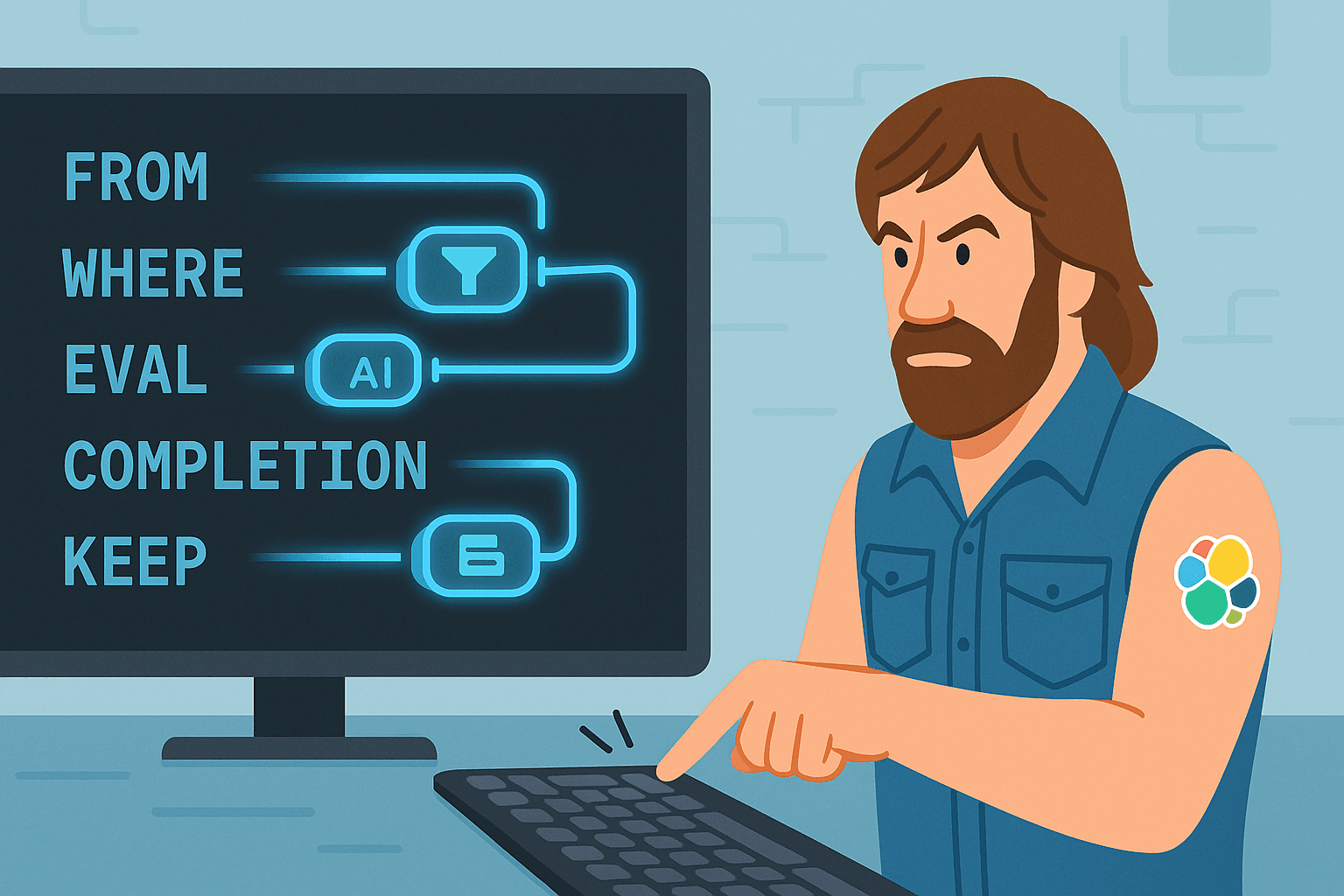 Using ES|QL COMPLETION + an LLM to write a Chuck Norris fact generator in 5 minutes