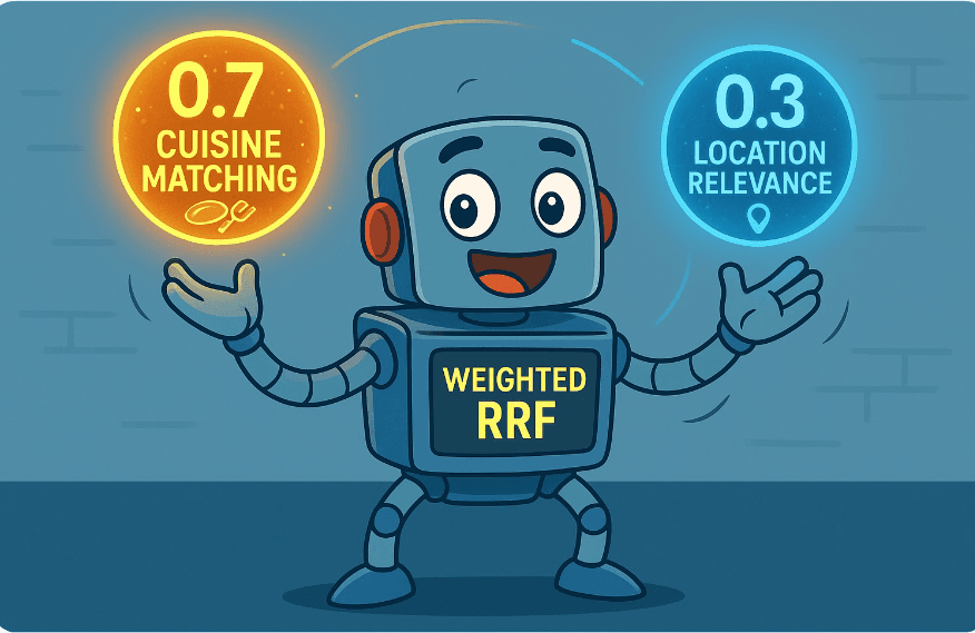 Balancing the scales: Making reciprocal rank fusion (RRF) smarter with weights