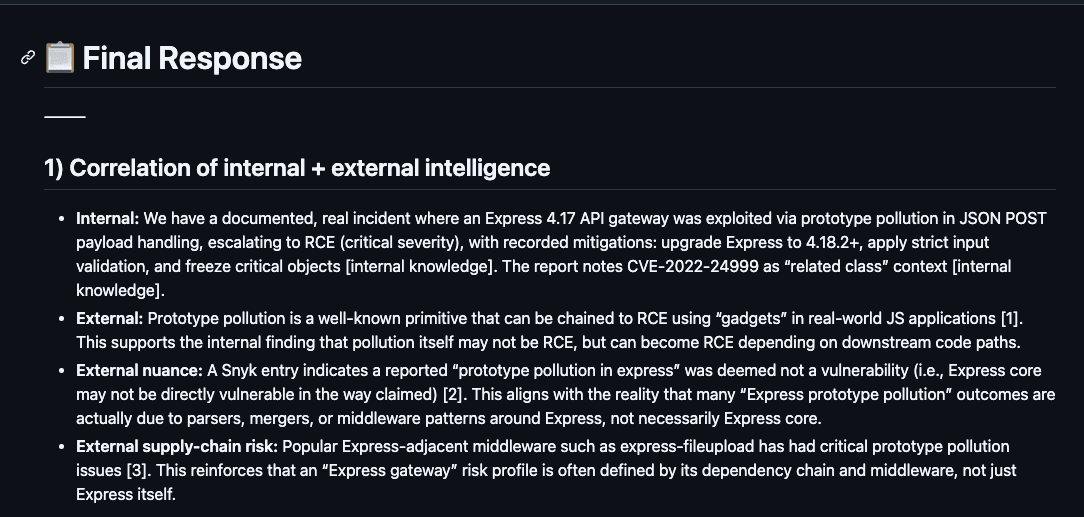 Elastic agent builder and MCP security agent research results.