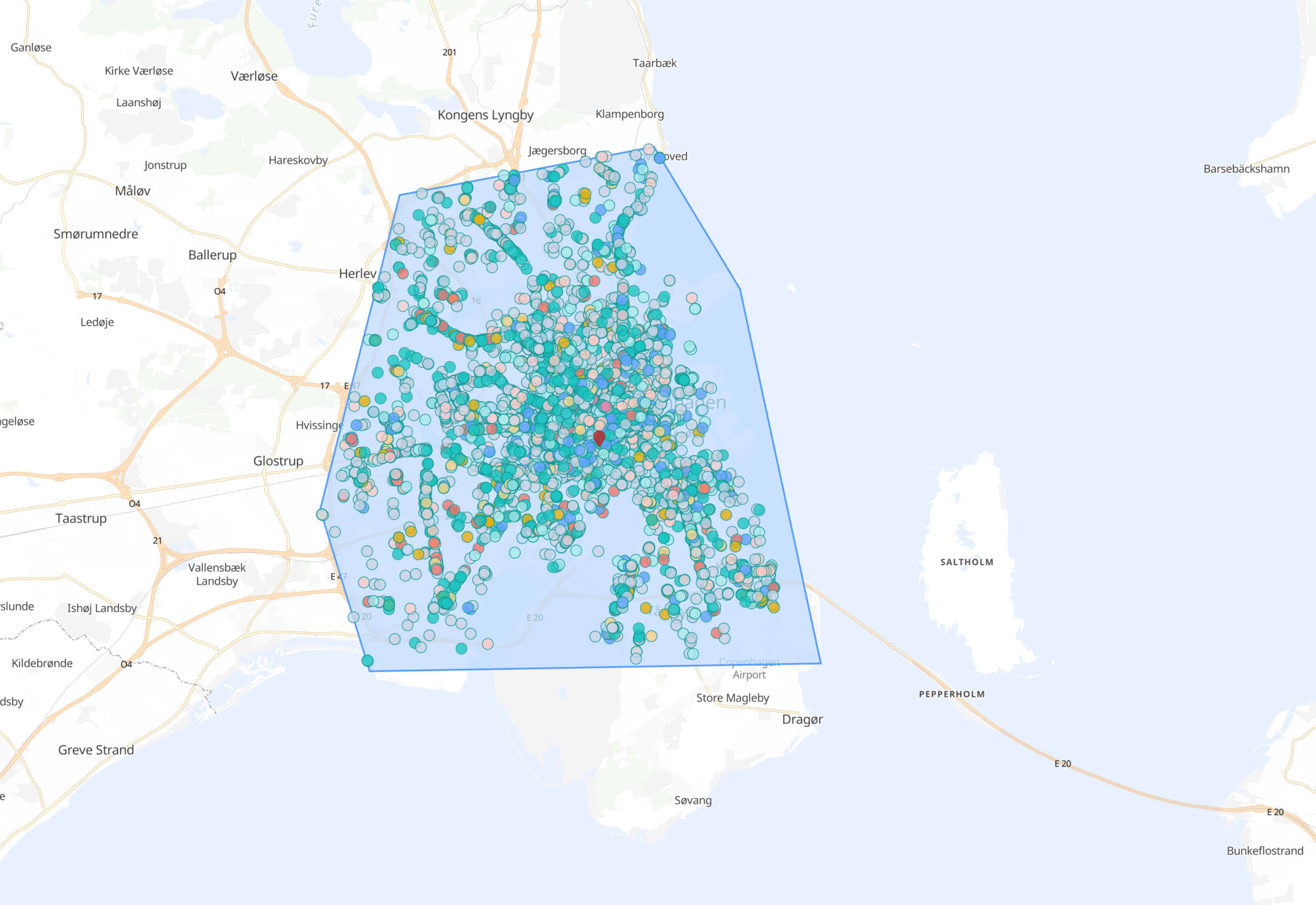 Copenhagen Polygon and Circle