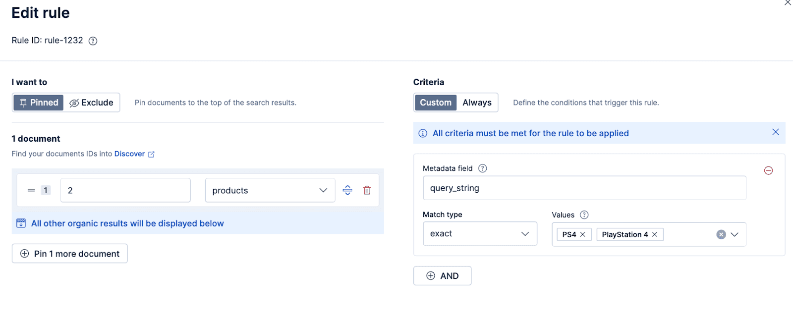 How to edit a query rules ruleset in Elasticsearch